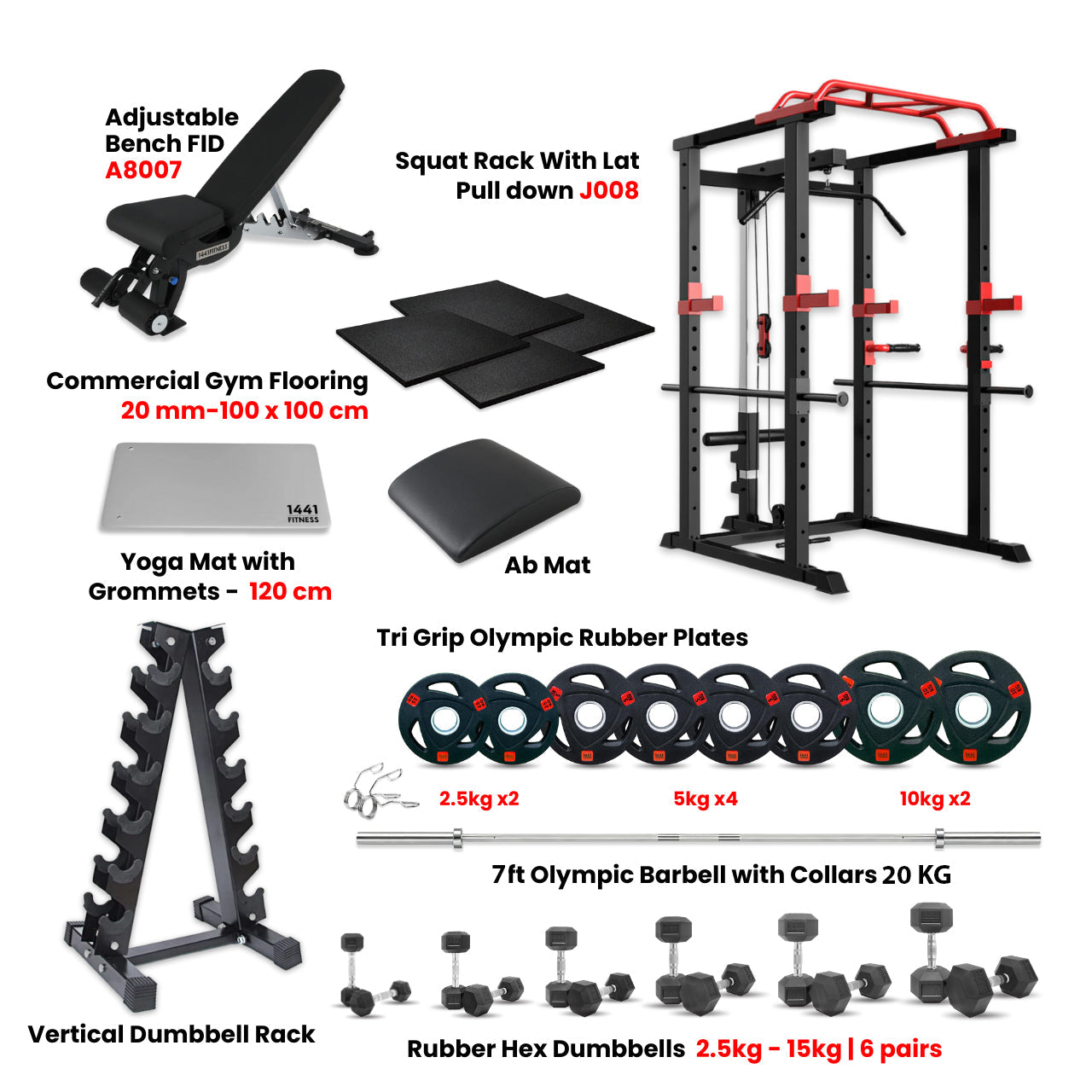 MDL66 Multi Function Home Gym Bundle Offer - 3
